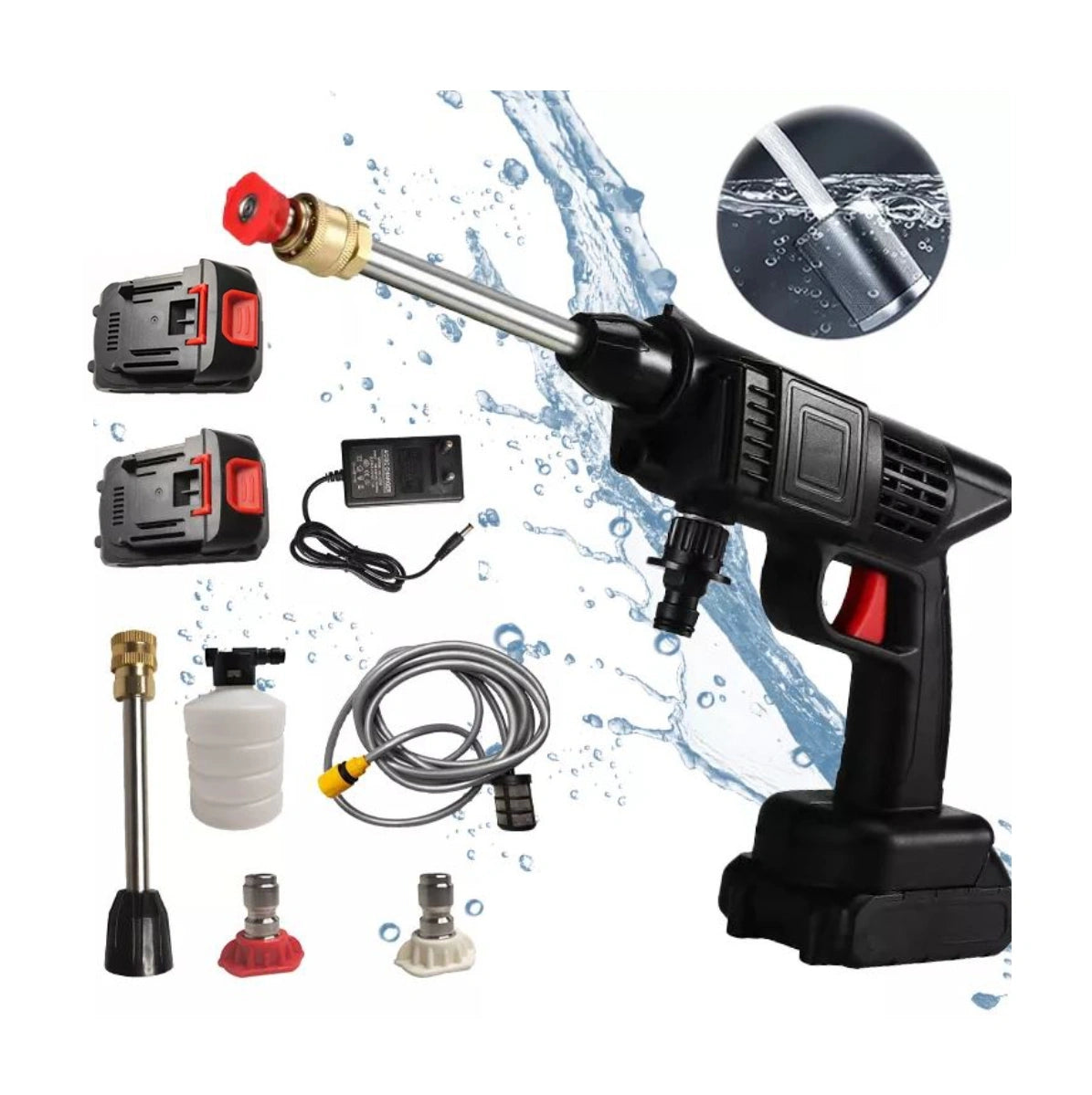 Hidrolavadora Inalambrica, lava tu vehiculo en menor tiempo🚗🏍